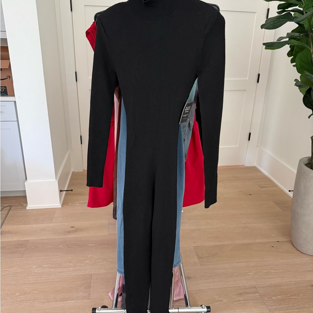 Black Long Sleeve Jumpsuit